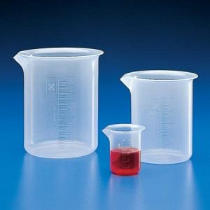 Beaker, PP, Molded Graduations, 25mL, 1/Unit