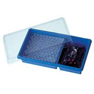Unassembled Convenience Kit, Includes  1/100pk C4013-2 and 1/100pk C4013-60A in a 2 compartment benchtop storage tray