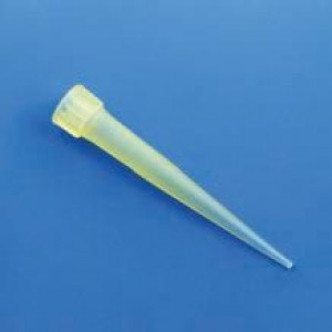 Pipette Tip, 1 - 200uL, Yellow, Eppendorf Style, 1000/Bag