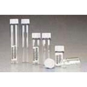 20mL CLEAR VOA VIAL OPEN TOP WITH 0.125" SEPTA CERTIFIED (72cs)