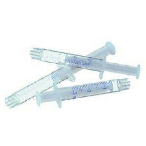 3mL Disposable Luer Lock Syringe, Non-Sterile, PP Barrel with PE Plunger (100/pk)