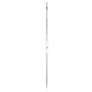 10mL Glass Volumetric Pipet, "To Deliver", Class A, Red (12/cs)