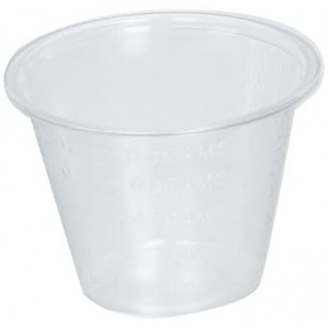 1oz PP Plastic Cups w/ Graduations (5,000 per case)