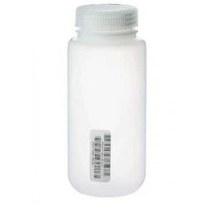 8oz Nalge Natural HDPE WM Bottle {Certified} Bar Coded, Labels (72/cs)