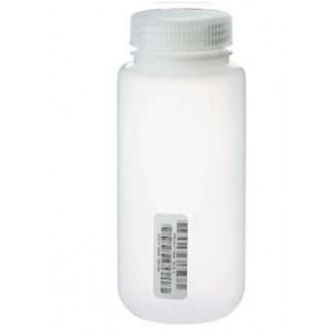 16oz Nalge Natural HDPE WM Bottle {Certified} Bar Coded, Labels (48/cs)