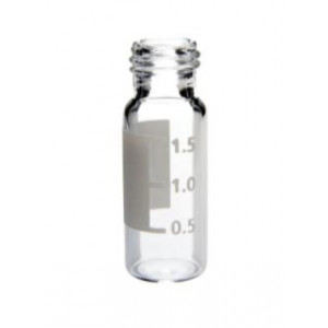 2mL Clear Screw Thread Glass Vial with Write-On Patch,Numbered (100/pk)