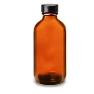 60mL Amber Pour Out Assembled w/28-430 Black Phenolic PolyCone Cap (216/cs)
