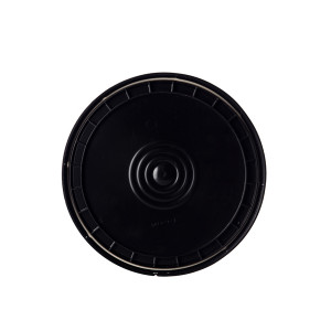 2 Gallon Black HDPE Cover w/Gasket #16C4BKGC (1041)