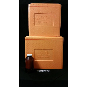 15X12X13" (16qt) SGS Cooler. Orange SGS Logo