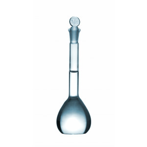 50mL Volumetric Flask, Heavy Duty, Wide Mouth, Clear, Glass (6pk)