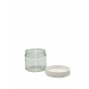 2oz Clear Straight Sided Jar Assembled w/53-400 PTFE Lined Cap, Certified (24/cs)