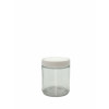 4oz Clear Straight Sided Jar Assembled w/58-400 PTFE Lined Cap, Certified (24/cs)
