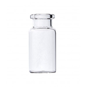 10mL Clear Crimp Headspace Vial w/20mm Tapered Finish/Flat Bottom {23X46mm} (100pk)