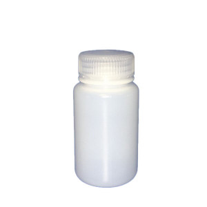 125ml SMART Natural HDPE Leakproof Wide Mouth Bottle w/38-415 Linerless Cap, Certified,Labeled w/Lot# & Container # (40/cs)
