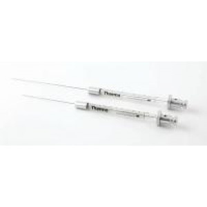 10uL Fixed Needle Syringe, 50mm Length 26 gauge, Bevel (6/pk)