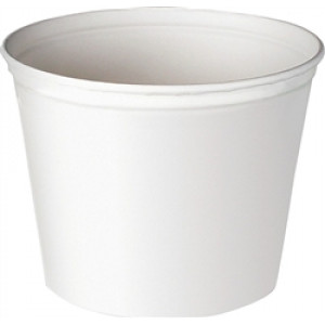 165oz White Paper Bucket (100/pk)