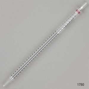 Serological Pipette, 25mL, PS, Standard Tip, 345mm, STERILE, Red Band, Individually Wrapped, 100/Dispenser Box