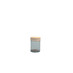 1.25oz Clear Straight Sided Jar Assembled w/38-400 F-217 Lined Cap (288/cs)