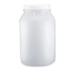 128oz (1 gallon) Natural HDPE WM Packer Assembled w/110-400 F-217 Lined Cap, Certified (4/cs)