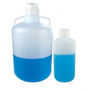 10L Fluorinated Narrow Mouth HDPE Bottle, 83B Screw Thread Closure (6/cs)