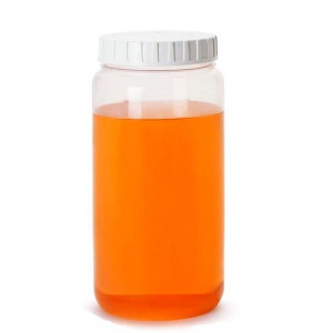 2.2L Wide Mouth Teflon EP Tox/TCLP Bottle, 100-415 PTFE Resin-Lined PP Cap (2/cs)