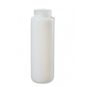 1500mL Wide Mouth HDPE Bottle, 63mm PP Screw Thread Closure {Lab Grade} (24/cs)