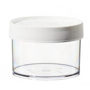 500mL Wide Mouth Polycarbonate Straight Sided Jar, 120mm PP Screw Thread Closure (16/cs)