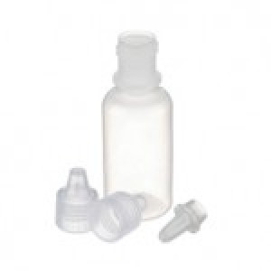 15mL Natural LDPE Dropping Bottle w/Dropper Tip & White PP Cap Packed Seperately (144/cs)
