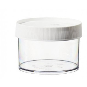 500mL Wide Mouth PPCO Straight Sided Jar, 120mm PP Screw Thread Closure (24/cs)