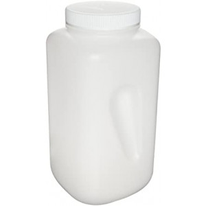 4L Square Wide Mouth Large Autoclavable PPCO Bottle, 100-415 PP Screw Thread Closure (6/cs)