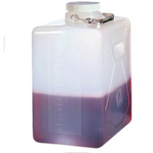 20L Rectangular PP Carboy, 100-415 PP Screw Thread Closure (4/cs)