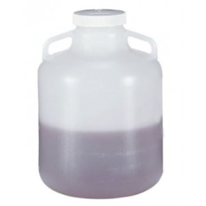 15L Wide Mouth LDPE Carboy, Handles, 100-415 PP Screw Thread Closure (6/cs)