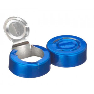 20mm Blue Aluminum Tear Off Unlined Seal (1000/cs)