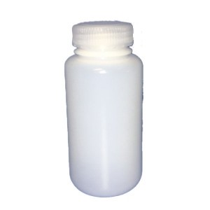 250ml SMART Natural HDPE Leakproof Wide Mouth Bottle w/43-415 Linerless Cap w/ Certified, Repack, Labeled w/ Barcoded, Lot# & Container # (12/Pack, 72/Case)