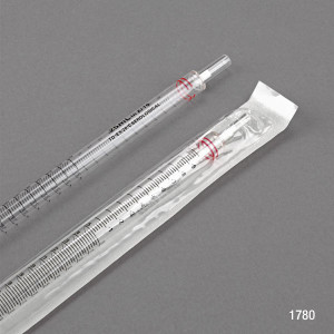 25mL, Serological Pipette, PS, Standard Tip, 345mm, STERILE, Red Striped, 25/Pack, 4 Packs/Box