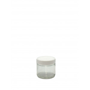 Industrial Glassware - Clear Glass Sample Jars with Teflon-lined Caps