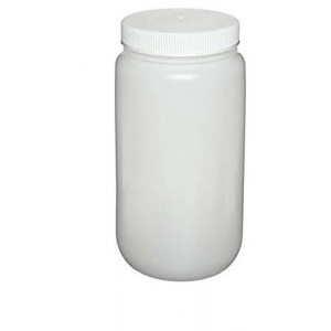 2L Large Wide Mouth HDPE Bottle, 100-415 PP Screw Thread Closure (6/cs)