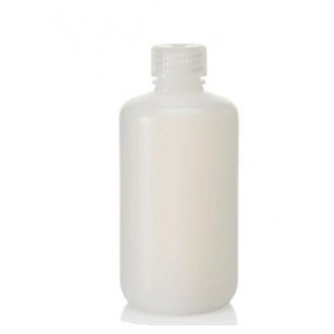 250mL Narrow Mouth HDPE IP2 Bottle, 24-415 PP Screw Thread Closure (250/cs)