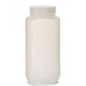 1000mL Wide Mouth PPCO Bottle, 63-415 PP Screw Thread Closure {Packaging Grade} Precleaned & Certified (50/cs)