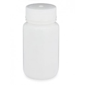 125mL Wide Mouth HDPE Bottle, 38-415 PP Screw Thread Closure {Packaging Grade} (500/cs)