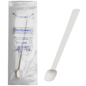 1.23mL (1/4 Tsp) Sterileware Sampling Spoon (200/cs)