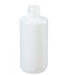 500mL Low Particulate Narrow Mouth HDPE Bottle, 24-415 PP Screw Thread Closure, Certified (48/cs)