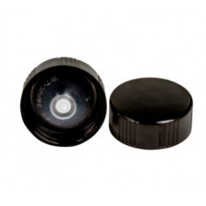 20-400 Black Phenolic Polycone Lined Cap (Each)