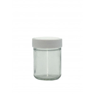 4oz Clear Economy Jar Assembled w/48-400 PTFE Lined Cap (24/cs)