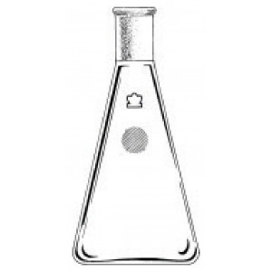 250mL Jointed, Narrow Mouth Erlenmeyer Flask w/ 24/40 Standard Taper Joint (Each)