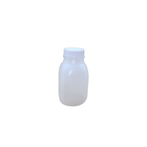 8oz Natural HDPE Juice Style Bottle Assembled w/38-400 F-217 Lined Cap, Certified (500/cs)