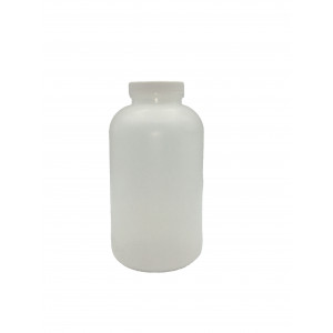 1000ml SMART Natural HDPE Leakproof Wide Mouth Bottle w/63-415 Linerless Cap, Assembled Only (12/cs)