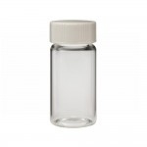 20mL Glass Scintillation vial w/ 22-400 PE lined Urea Cap Attached (500/cs)