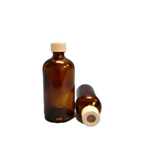 125 mL Amber Bottle w/Septum 24-414 (12 per case)