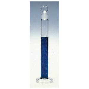 100ml Class A 33 Expansion Borosilicate Glass Graduated, Serialized and Certified, To Contain Cylinder w/ glass stopper (6/cs)